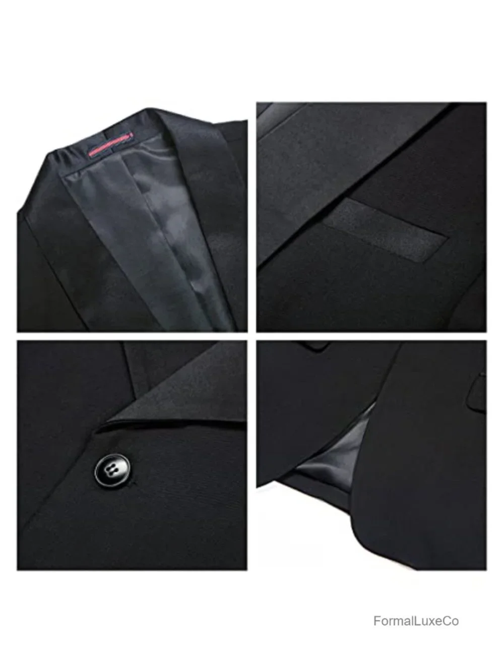 Men's 3-Piece Tuxedo Suit Shawl Lapel One Button Formal Wedding